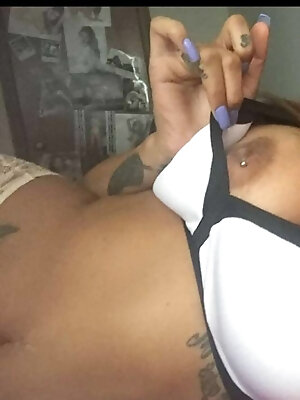 Showing Off Her Piercing